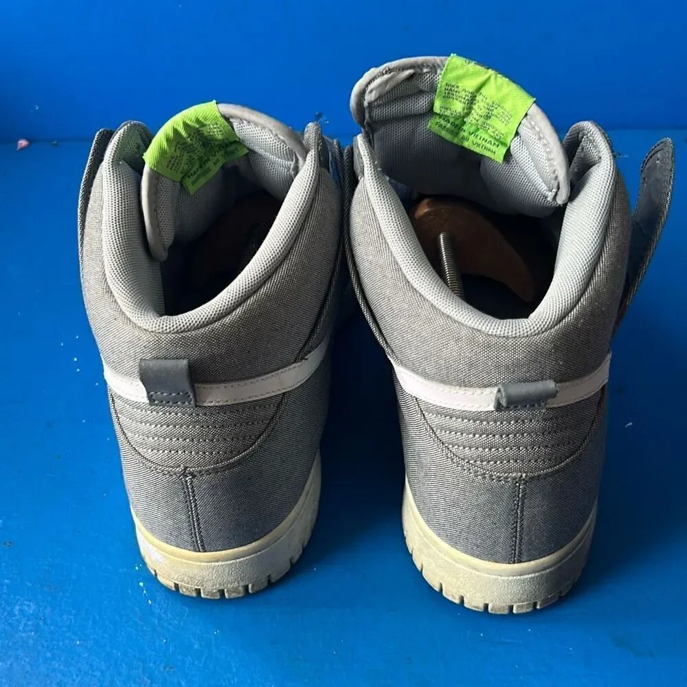 Nike Dunk High Sneaker Wolf Grey/White-Cool Grey - Sz:12 US 317982 045